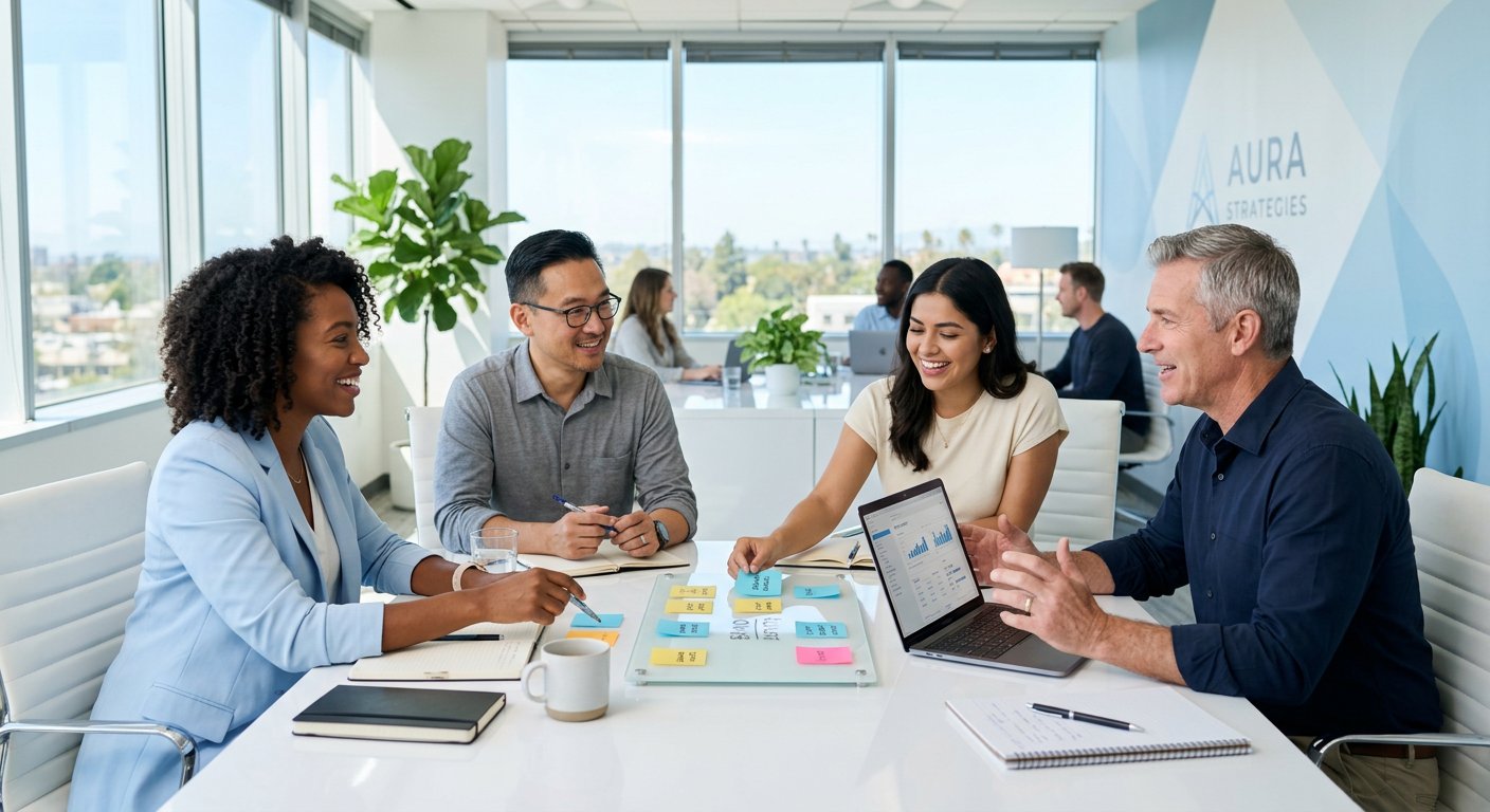 Charge Snip consulting team collaborating on brand strategy